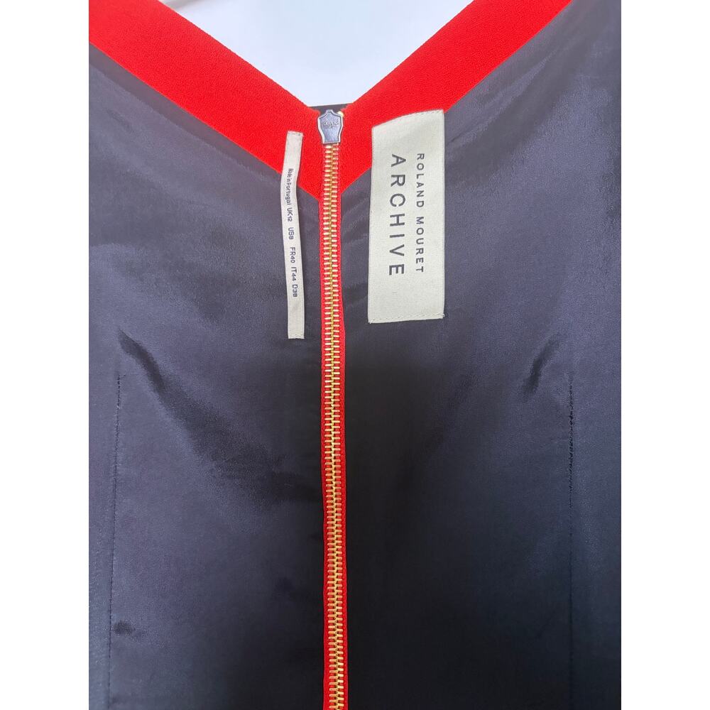 ROLAND MOURET ARCHIVE Red Blouse - Size 8 US - Picture 4 of 5